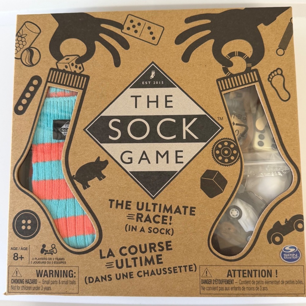The Sock Game Spin Master Sensory Family Board Game Kids Ages 8+ New